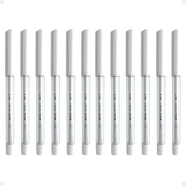 Kit Cis BPX: 12 Canetas Gel Brancas 1.0mm