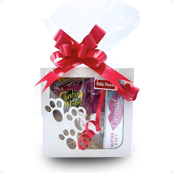 Kit Páscoa Carmed Glitter 3 em 1: Hidratante Labial e Mimo