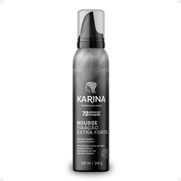 Mousse Modeladora Karina Fixação Extra Forte 150ml