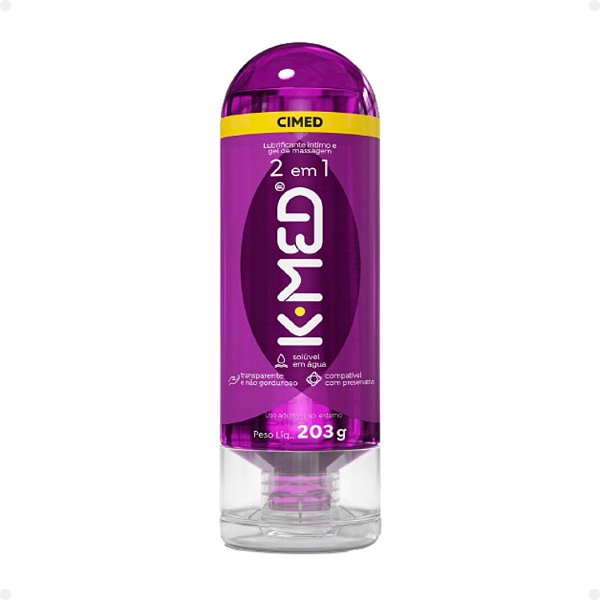 Lubrificante Íntimo E Gel De Massagem Cimed K-Med 2 em 1 203g