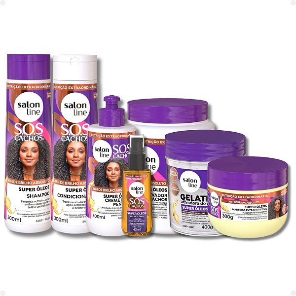 Kit Completo Salon Line SOS Cachos Super Óleos
