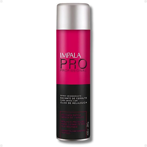 Spray Secante de Esmalte Impala Pro Com Óleo de Melaleuca 400ml