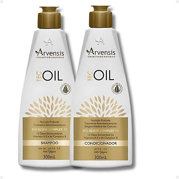Kit Arvensis Tec Oil: Shampoo e Condicionador 300ml