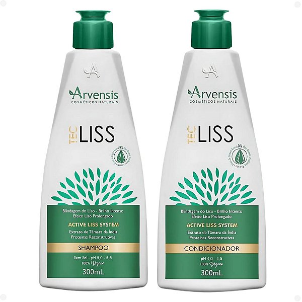 Kit Arvensis Tec Liss: Shampoo e Condicionador 300ml