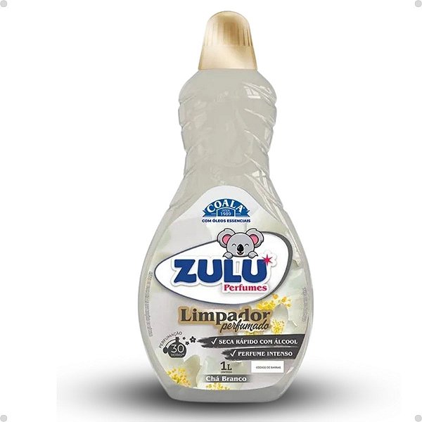 Limpador Perfumado Coala Zulu Perfumes Chá Branco 1L