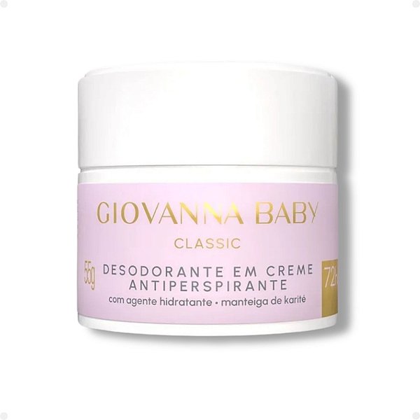 Desodorante Em Creme Antiperspirante Giovanna Baby Classic 72h 55g