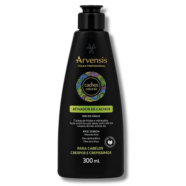 Ativador de Cachos Arvensis Cachos Naturais Cabelos Crespos e Crespíssimos 300ml