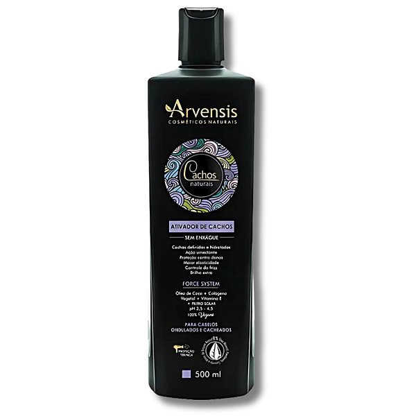 Ativador de Cachos Arvensis Cachos Naturais Cabelos Ondulados e Cacheados 500ml