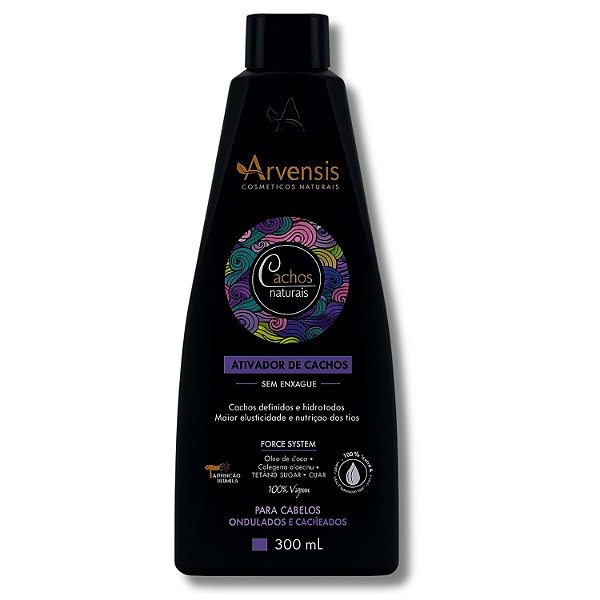 Ativador de Cachos Arvensis Cachos Naturais Cabelos Ondulados e Cacheados 300ml