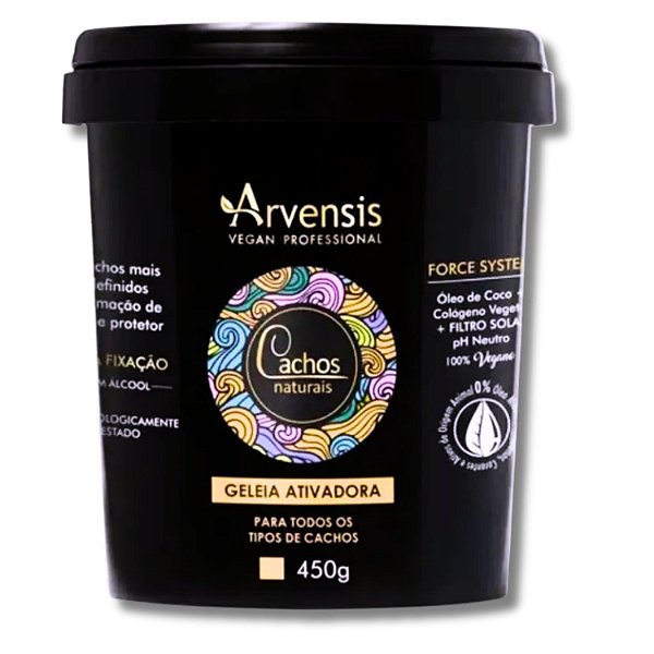 Geleia Ativadora Arvensis Cachos Naturais Alta Fixação 450g