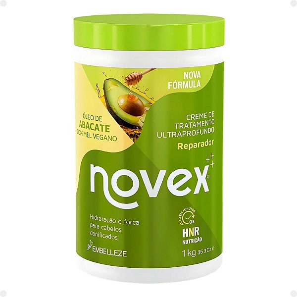 Creme de Tratamento Reparador Novex Óleo de Abacate com Mel Vegano 1kg