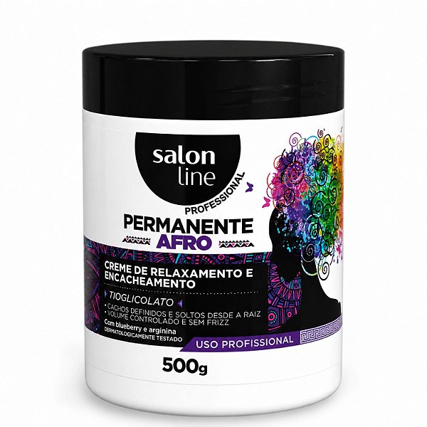 Creme de Relaxamento Permanente Afro Salon Line 500g