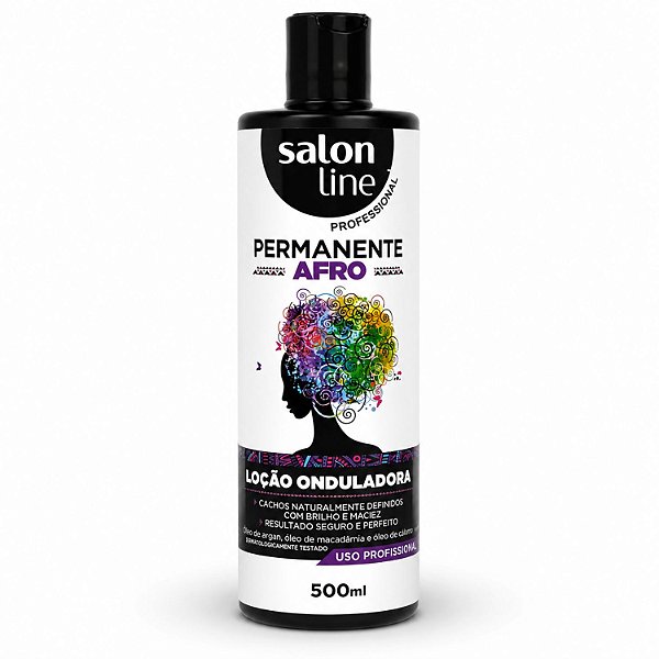 Loção Onduladora Permanente Afro Salon Line 500ml