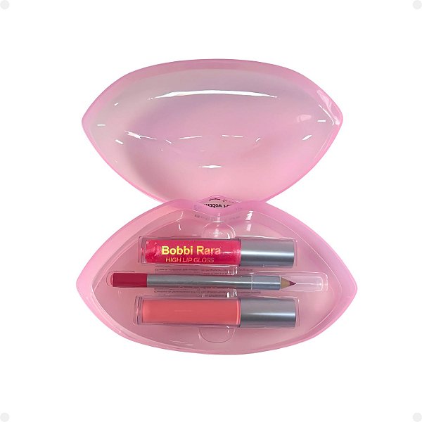 Kit Bobbi Rara: 1 Gloss, 1 Lápis Labial e 1 Batom Matte BRB048-1