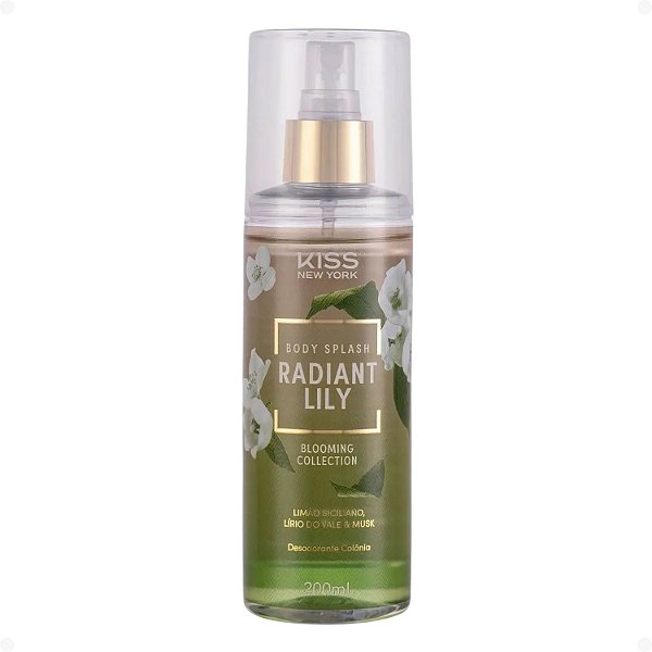 Body Splash Kiss New York Blooming Collection Radiant Lily 200ml