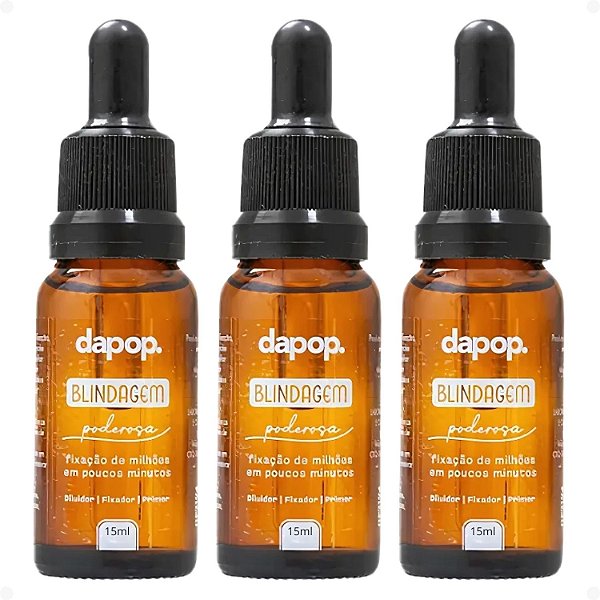 Kit Dapop: 3 Blindagem Poderosa 15ml