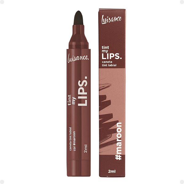 Caneta Tint Labial Luisance My Lips: Maroon L17011