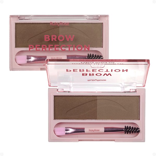 Sombra para Sobrancelhas Duo Ruby Rose Brow Perfection Duo 02 HB-E2501-2