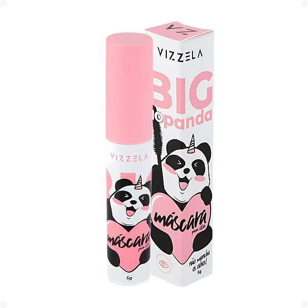 Máscara Para Cílios Vizzela Big No Panda Preta 5g