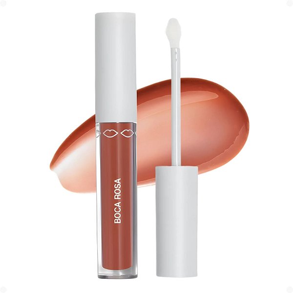 Gloss Labial Boca Rosa Hidra Lábios Bege Translúcido