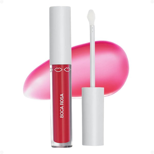 Gloss Labial Boca Rosa Hidra Lábios Rosa Translúcido