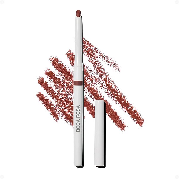 Lápis Contorno Labial Boca Rosa Castanho Intenso