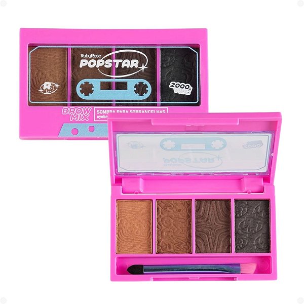 Sombra Para Sobrancelhas Ruby Rose Popstar Brow Mix Hbe2510