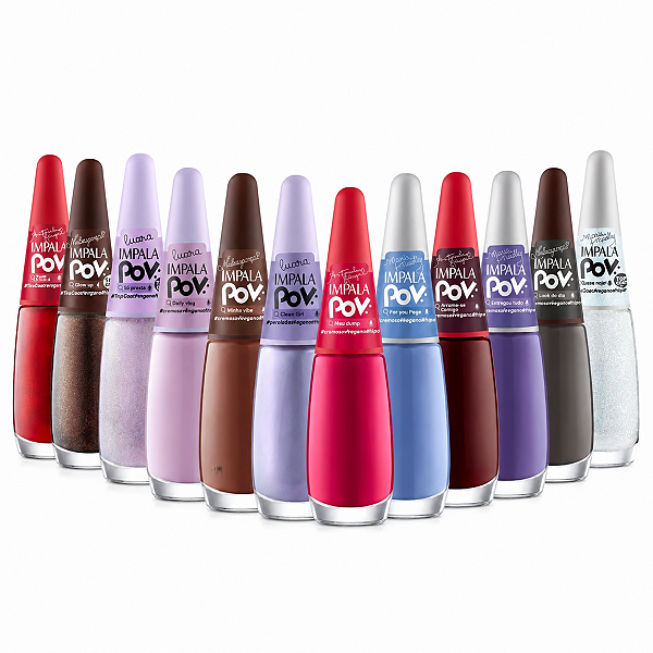 Kit Impala Pov: Coleção Completa Com 12 Esmaltes