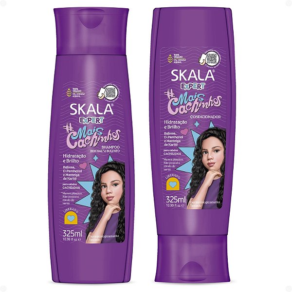Kit Skala Expert Mais Cachinhos: Shampoo e Condicionador 325ML