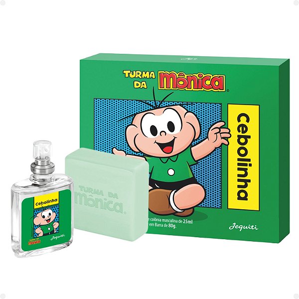 Kit Jequiti Turma Da Mônica: Estojo Cebolinha Com 1 Colônia 25ml e 1 Sabonete 80g