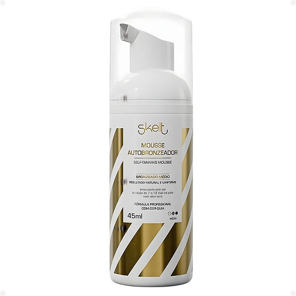Mini Mousse Autobronzeador Skelt Bronzeado Médio 45ml