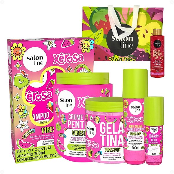 Kit Salon Line Xêrosa Vibes Pop Completo + Mimos