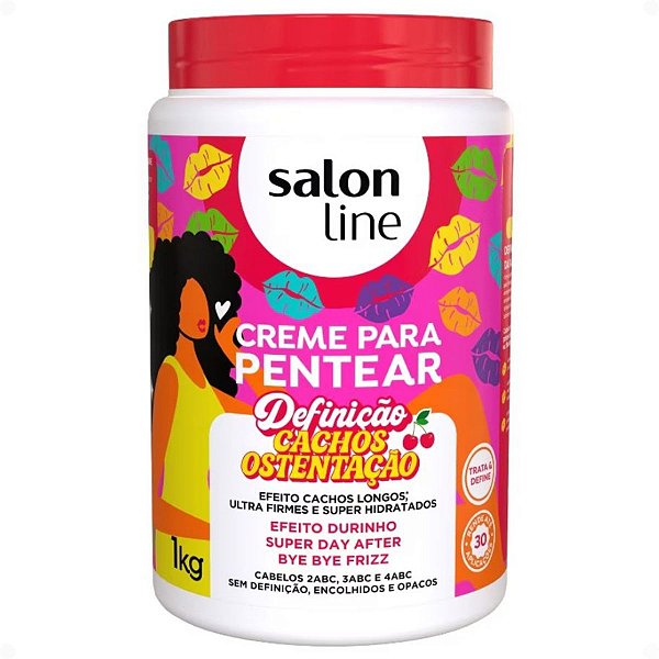 Creme Para Pentear Salon Line Definição Cachos Ostentação 1kg