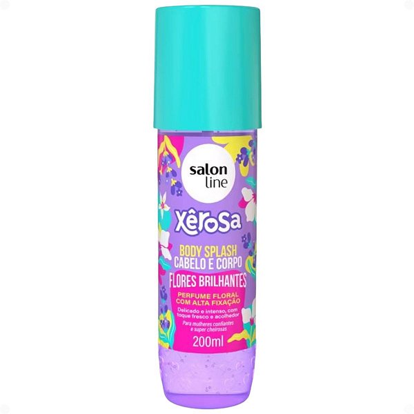 Body Splash Cabelo E Corpo Salon Line Xêrosa Flores Brilhantes 200ml