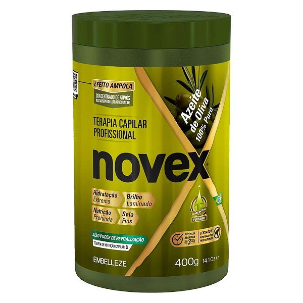 Creme De Tratamento Novex Azeite de Oliva 100% Puro 400g