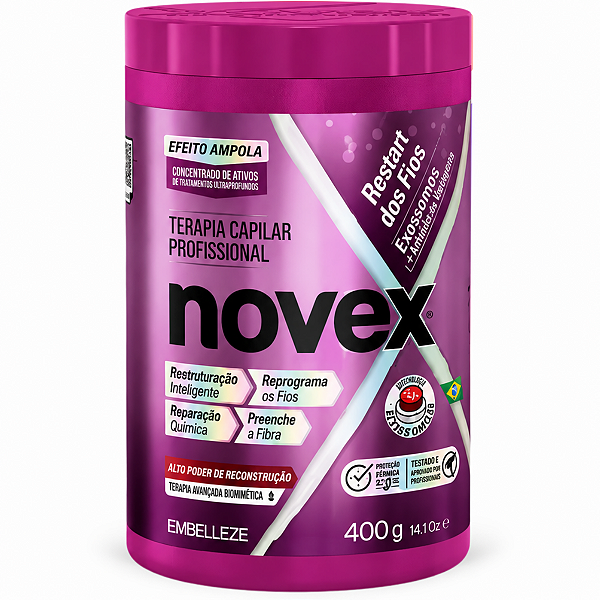 Creme De Tratamento Novex Infusão De Colágeno Regenerador 400g