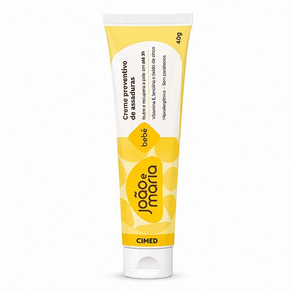 Creme Preventivo Para Assaduras Cimed Bebê João e Maria 40g