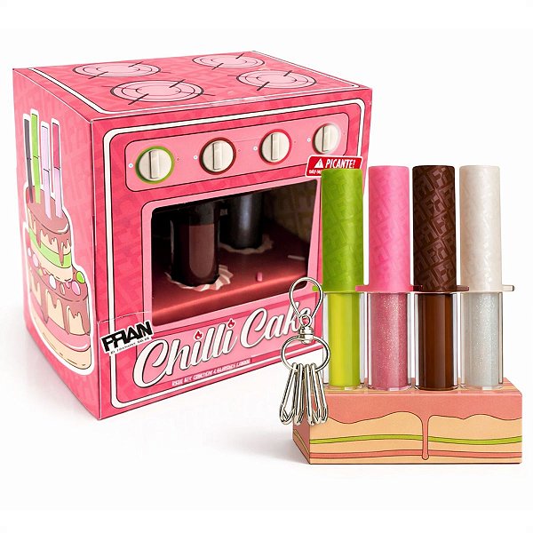 Kit Fran ChilliCake By Franciny Ehlke: #Chilli23, Pinkchilli, Chocochilli, Greenchilli e Acessório Para Montar