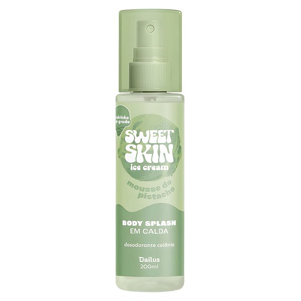 Body Splash Em Calda Dailus Sweet Skin Ice Cream Mousse De Pistache 200ml