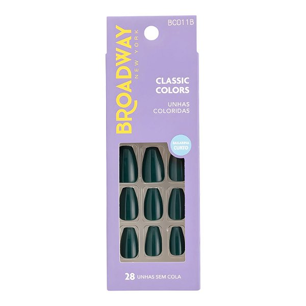 Unhas Postiças Broadway Kiss Ny Classic Colors Bailarina Curto Oatmeal Bco11b