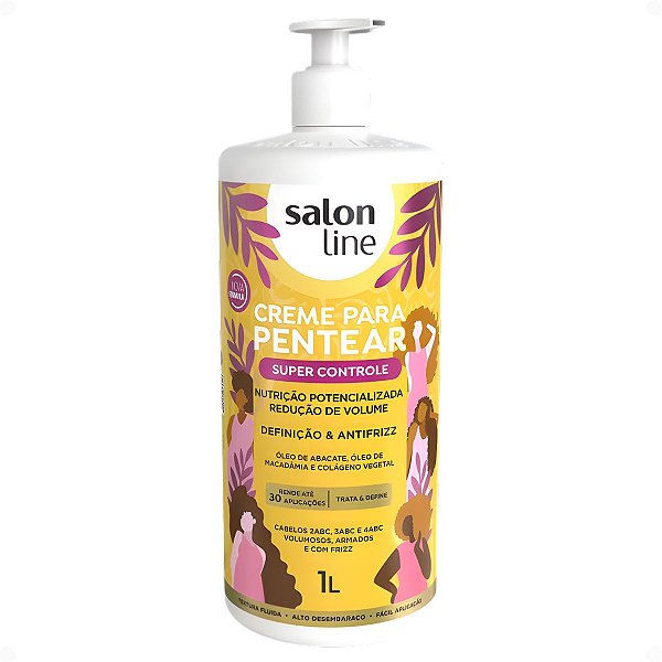 Creme Para Pentear Salon Line Super Controle 1L