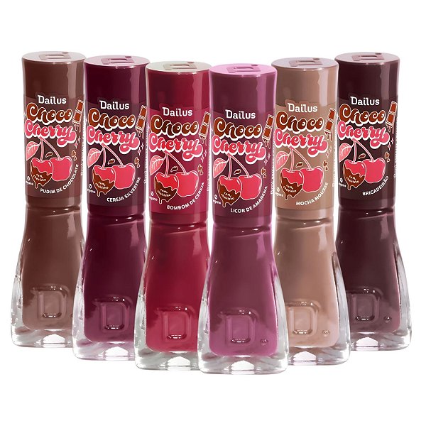 Kit Dailus Choco Cherry 6 Esmaltes