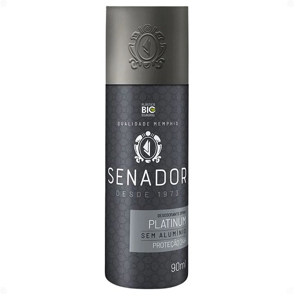 Desodorante Masculino Senador Platinum 90ml