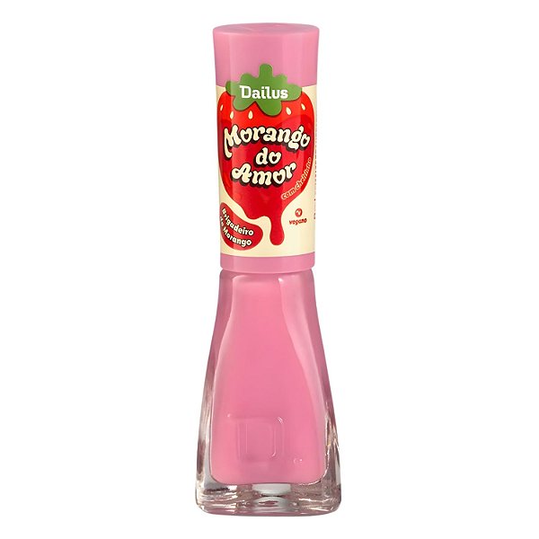 Esmalte Cremoso Dailus Morango Do Amor Brigadeiro De Morango 8ml