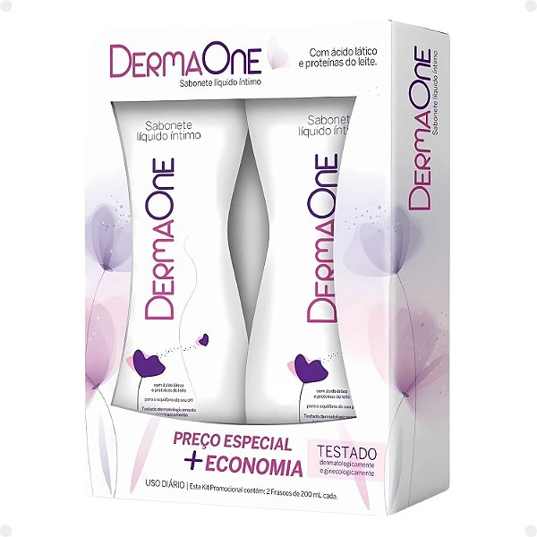Dermaone Kit C/ 2 Sabonete Líquido Íntimo 200ml