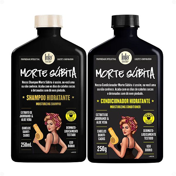 Kit Lola Morte Súbita: Shampoo e Condicionador 250ml