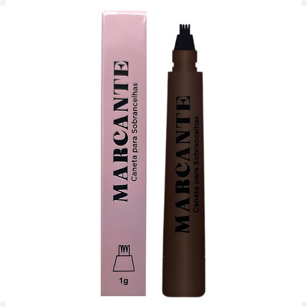 Caneta Para Sobrancelhas Jasmyne Marcante Marrom Escuro JS21002