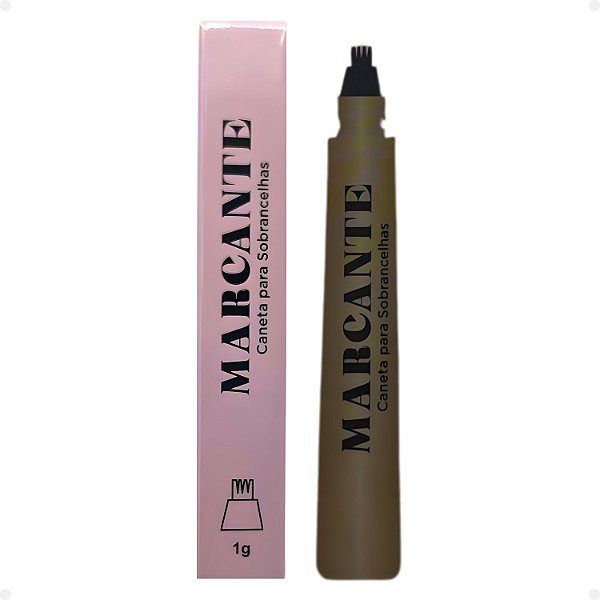Caneta Para Sobrancelhas Jasmyne Marcante Marrom Claro JS21002
