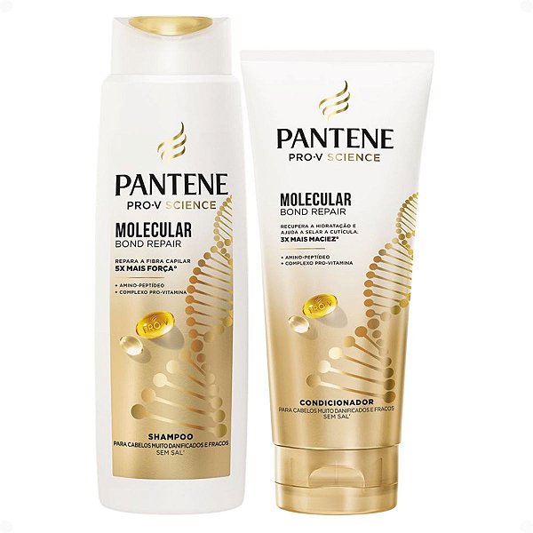Kit Pantene Molecular Bond Repair: Shampoo 175ml e Condicionador 150ml