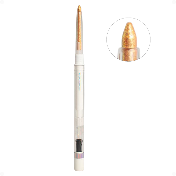 Lápis Holográfico Para Olhos Luisance Aurora Com Apontador Dourado Ref. L17005
